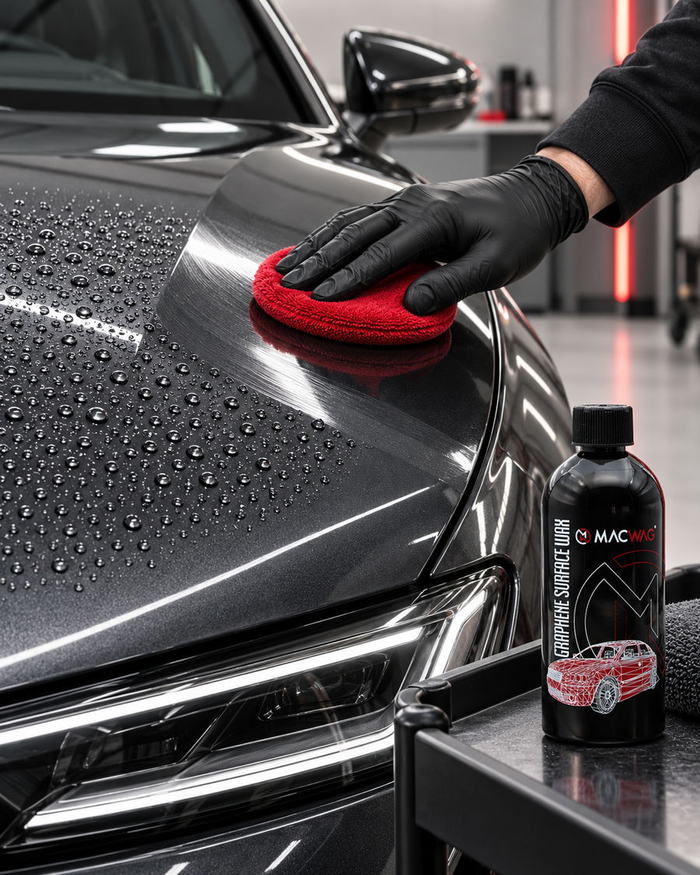 MACWAG Lackversiegelung – Graphene Surface Wax mit Wasserperleffekt